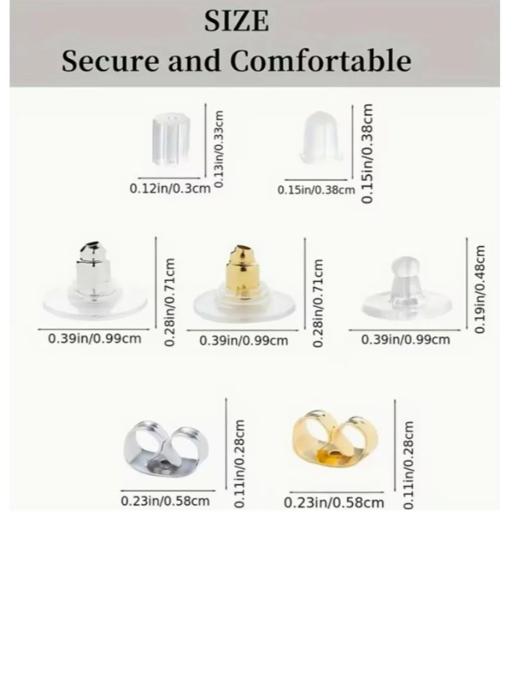Findings hypoallergenic earring
